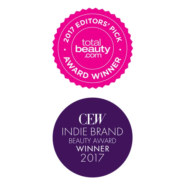 2017 Editor's Pick Award Winner - Total Beauty.com. CEW Indie Brand Beauty Award Winner 2017