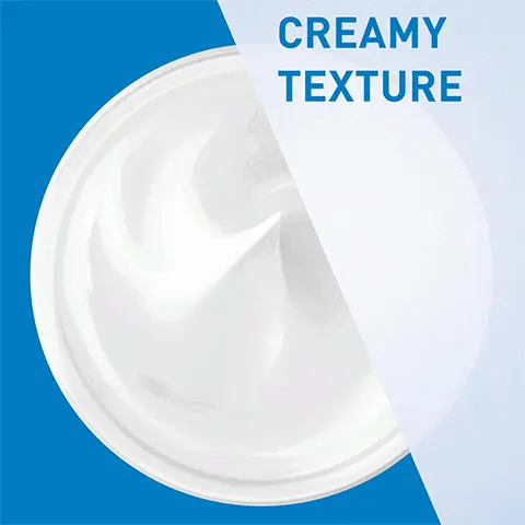 Image 1- creamy texture Image 2- 93% felt instant & long-lasting hydration- home tester club survey of 438 people Image 3- ceraVE developed with dermatologists