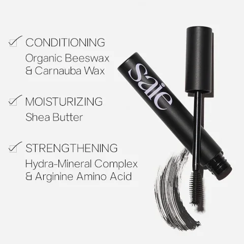 conditioning organic beeswax and carnauba wax. moisturizing shea butter, strengthening hydra mineral complex and arginine amino acid.