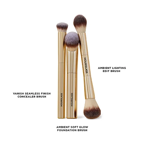 VANISH SEAMLESS FINISH CONCEALER BRUSH HOURGLASS HOURGLASS AMBIENT SOFT GLOW FOUNDATION BRUSH HOURGLASS AMBIENT LIGHTING EDIT BRUSH