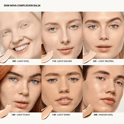 100 - Light cool, 110 - light golden, 120 - light neutral, 130 - light peach, 140 - light warm, 200 - medium cool. 340 - tan warm, 400 - deep golden, 410 - deep warm, 420 - deep red, 430 - deep cool, 440 - deep neutral. 300 - tan golden, 310 - tan cool, 320 - tan neutral, 330 - tan peach, 340 - tan warm, 400 - golden. 130 - light peach, 140 - light warm, 200 - medium cool, 210 - medium golden, 220 - medium warm, 230 - medium neutral. 210 - medium golden, 220 - medium warm, 230 - medium neutral, 240 - medium peach, 300 - tan golden, 310 - tan cool.