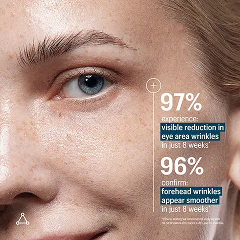 Image 1, A+97%experience: visible reduction in eye area wrinkles in just 8 weeks'96%confirm: forehead wrinkles appear smoother in just 8 weeks"Clinical testing via instrumentally withparticipants after twice a day use loc 8 weeks Image 2, Star Ingredient03GF+3%GROWTH FACTOR COMPLEX(SH-OLIGOPEPTIDE-1)Enhances skin repairStrengthens skin's barrier function Helps stimulate collagen production. Image 3, ДREAL PEOPLE. REAL RESULTS.I...................l.....................d...............AFTER...................lBEFORE Image 4, CLINICALLY TESTED. PROVEN EFFICACY.BEFOREДAFTER Image 5, 03+++++3% sh-Oligopeptide-1 (Growth Factor) Complex-9% Lifting Peptide ComplexMSMCopper LysinatePhospholipidsGF+GlycolipidsД Image 6, -20%Visibly reduced fine lines in 8 weeksД"Clinical testing via instrumental analysis with 38 participants after twice a day use for 8 weeks. Based on an average of overall results. Image 7, 43DOSAGE3pumps all over face, eye area and neck AM and/or PM.21Д03