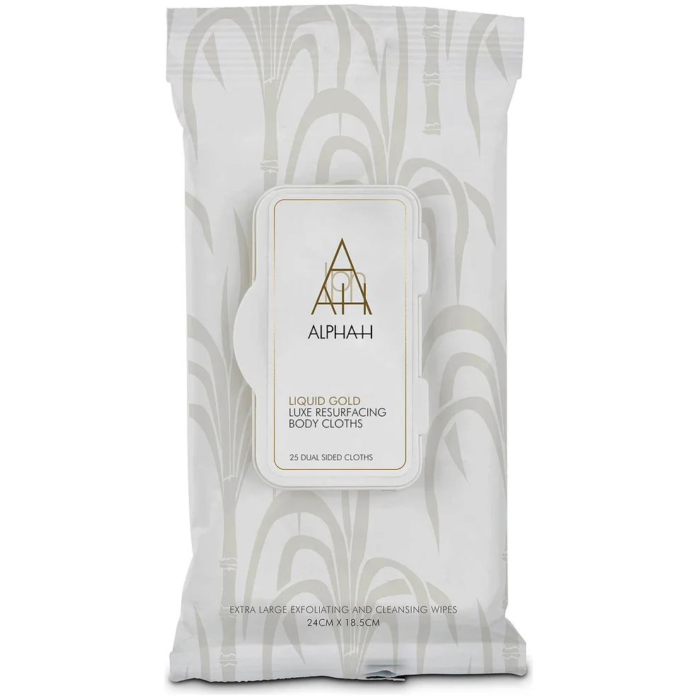 Alpha-H Liquid Gold Luxe Resurfacing Body Cloths - 25 Cloths Image 1