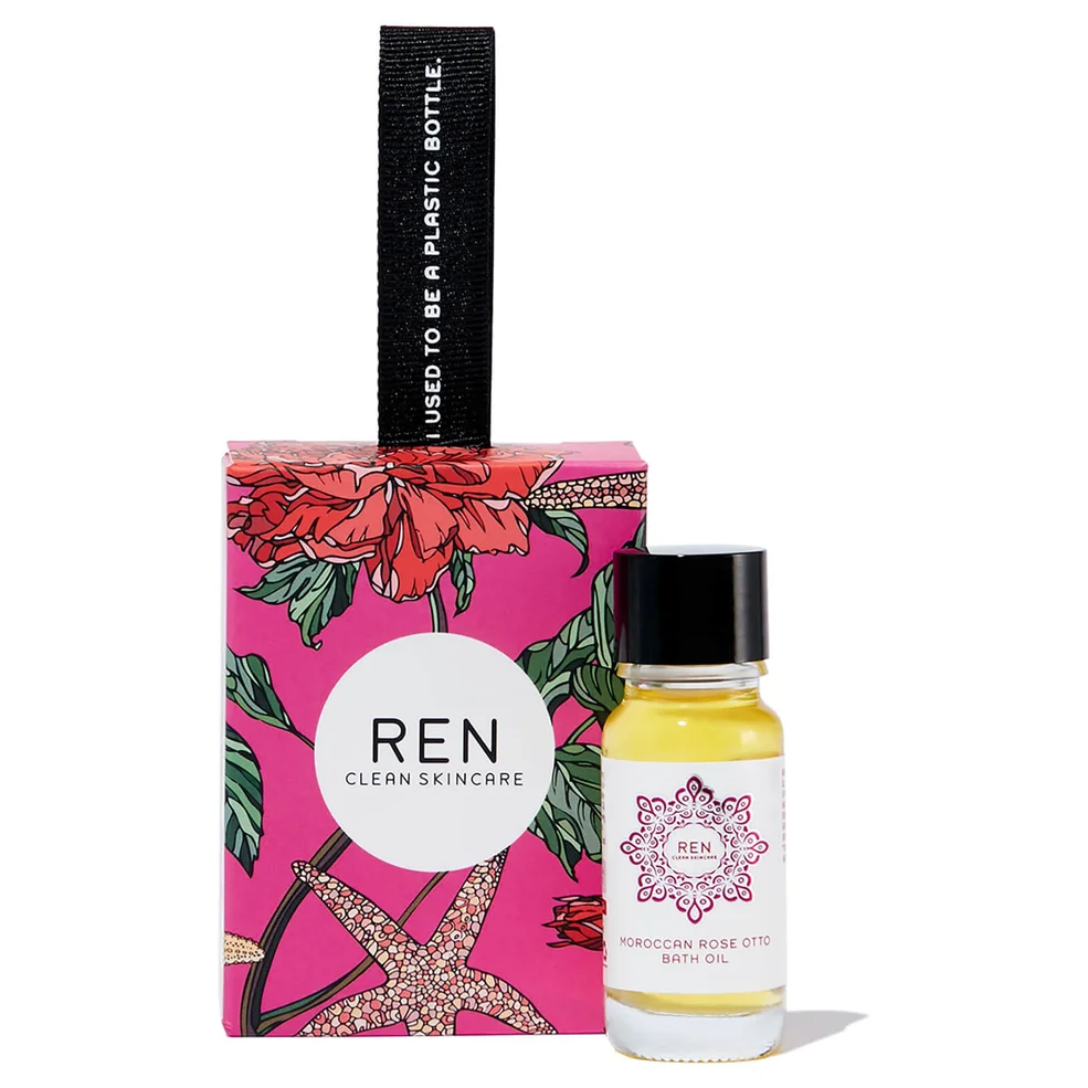 REN Moroccan Rose Otto Bath Oil Stocking Filler Image 1