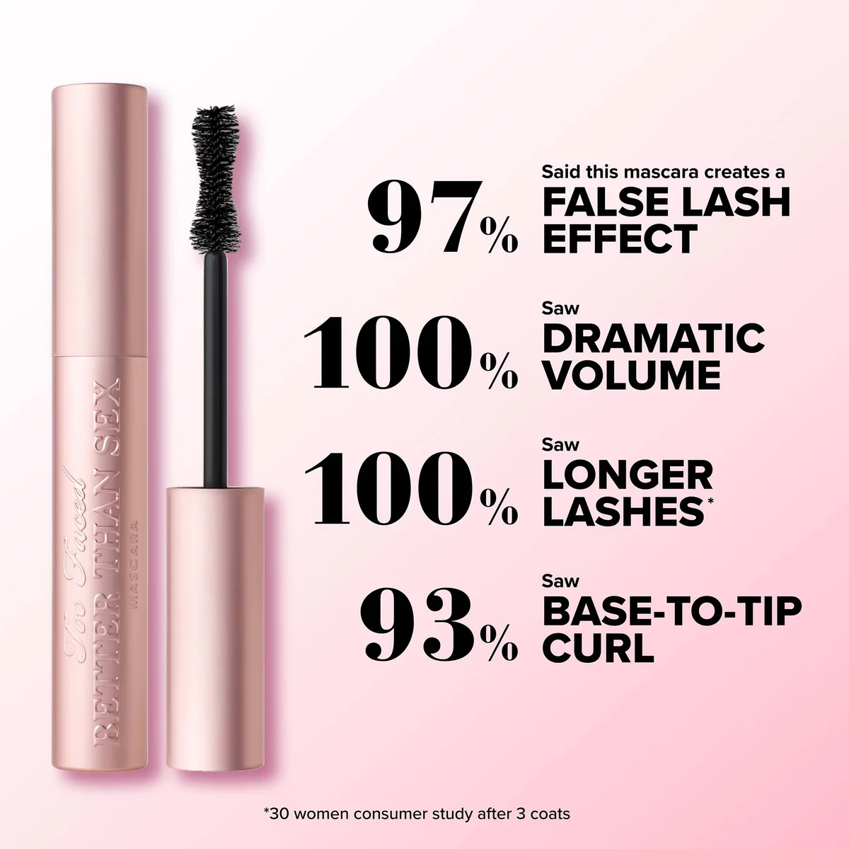 Too Faced Better Than Sex Mascara - Black 8ml | Cult Beauty Too Faced Better Than Sex Mascara - Black 8ml | Cult Beauty