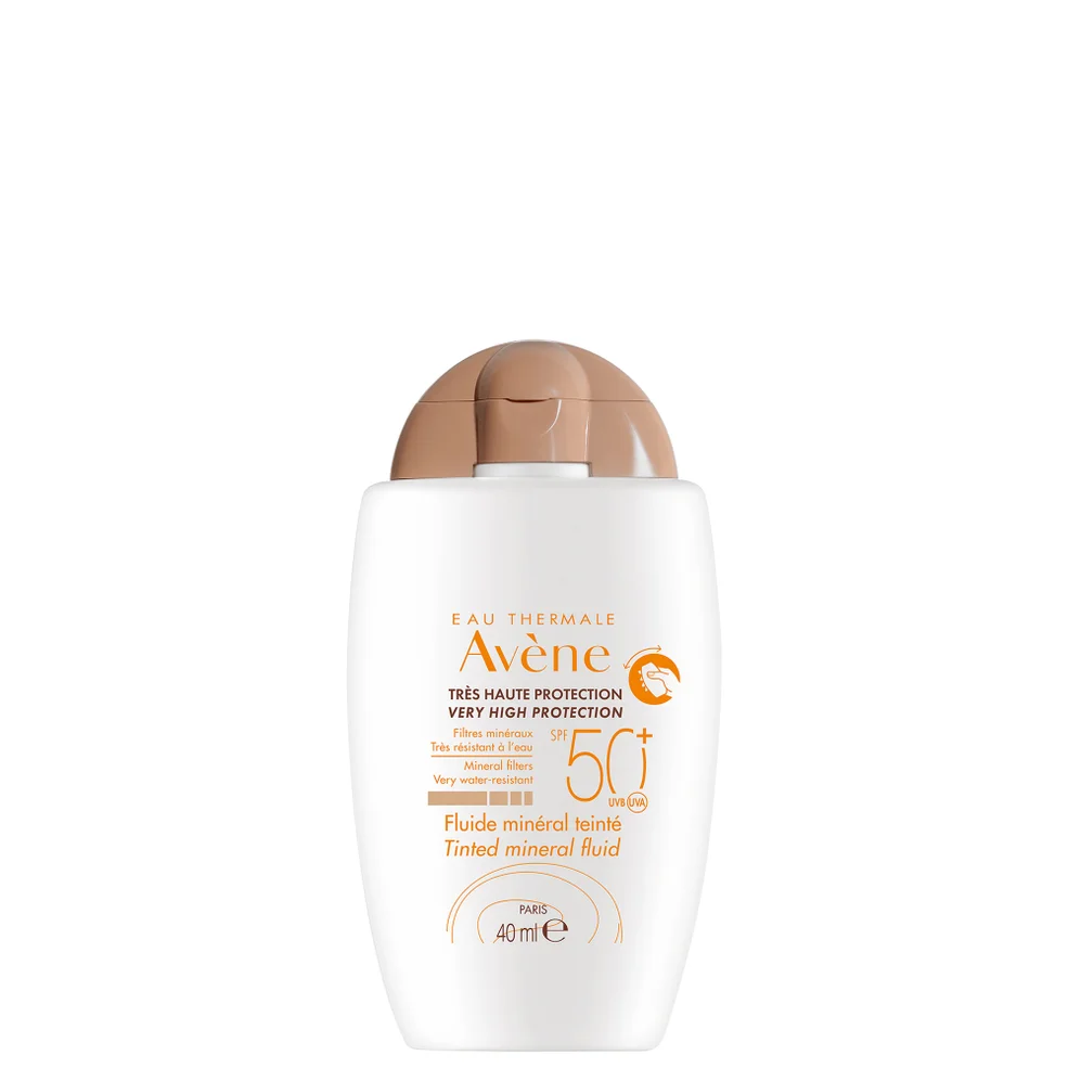 Avène Very High Protection Tinted Mineral Fluid SPF50+ Sun Cream for Intolerant Skin 40ml Image 1