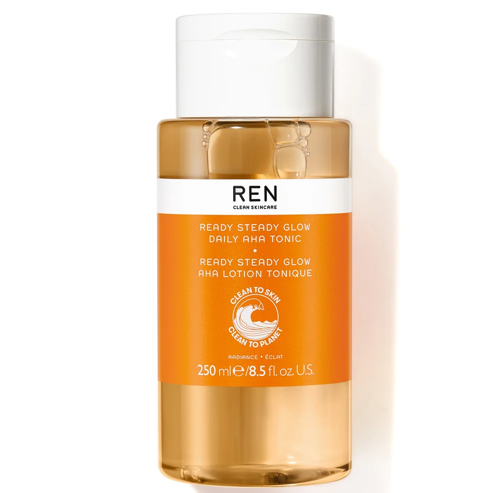 REN Clean Skincare Ready Steady Glow Daily AHA Tonic 250ml Image 1