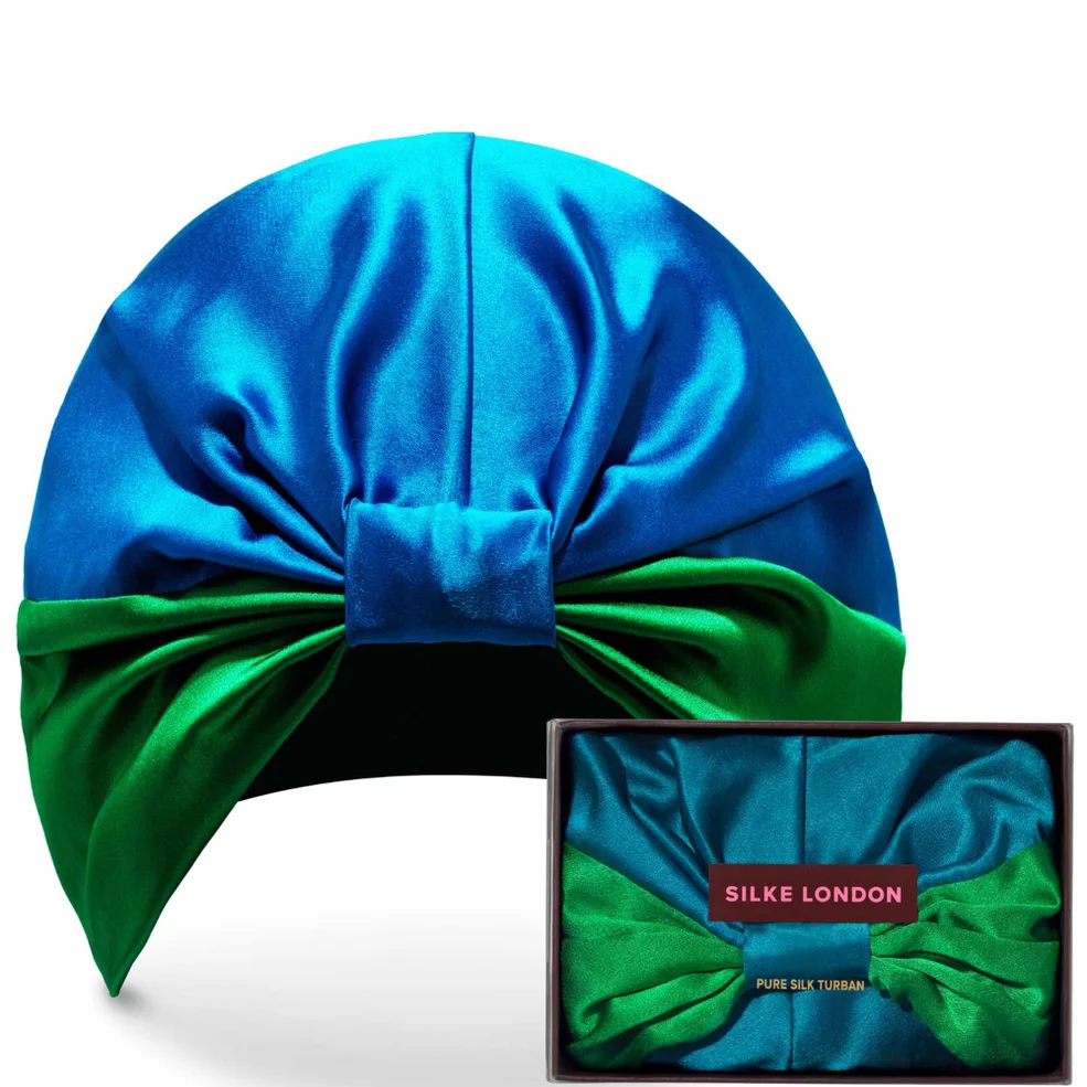 SILKE Hair Wrap The Isla - Blue and Green Image 1