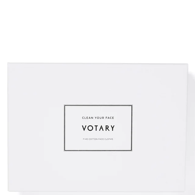Votary Pack of Five Cotton Face Cloths - Set of 5