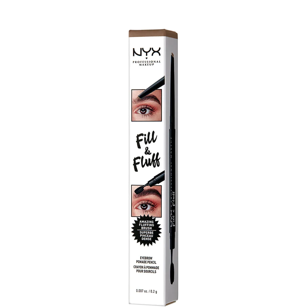 NYX Professional Makeup Fill and Fluff Eyebrow Pomade Pencil - Taupe Image 1