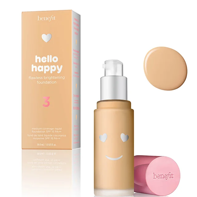 benefit Hello Happy Flawless Liquid Foundation (Various Shades)
