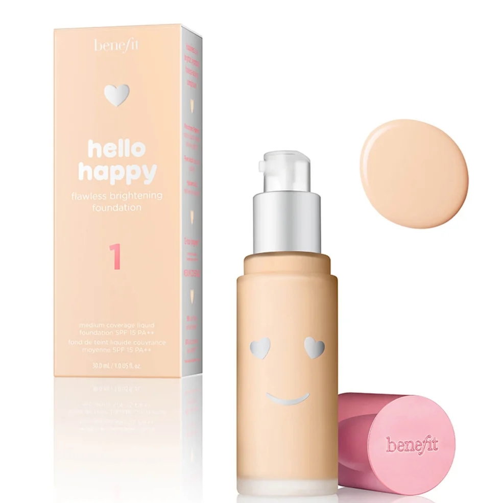 benefit Hello Happy Flawless Liquid Foundation (Various Shades) Image 1