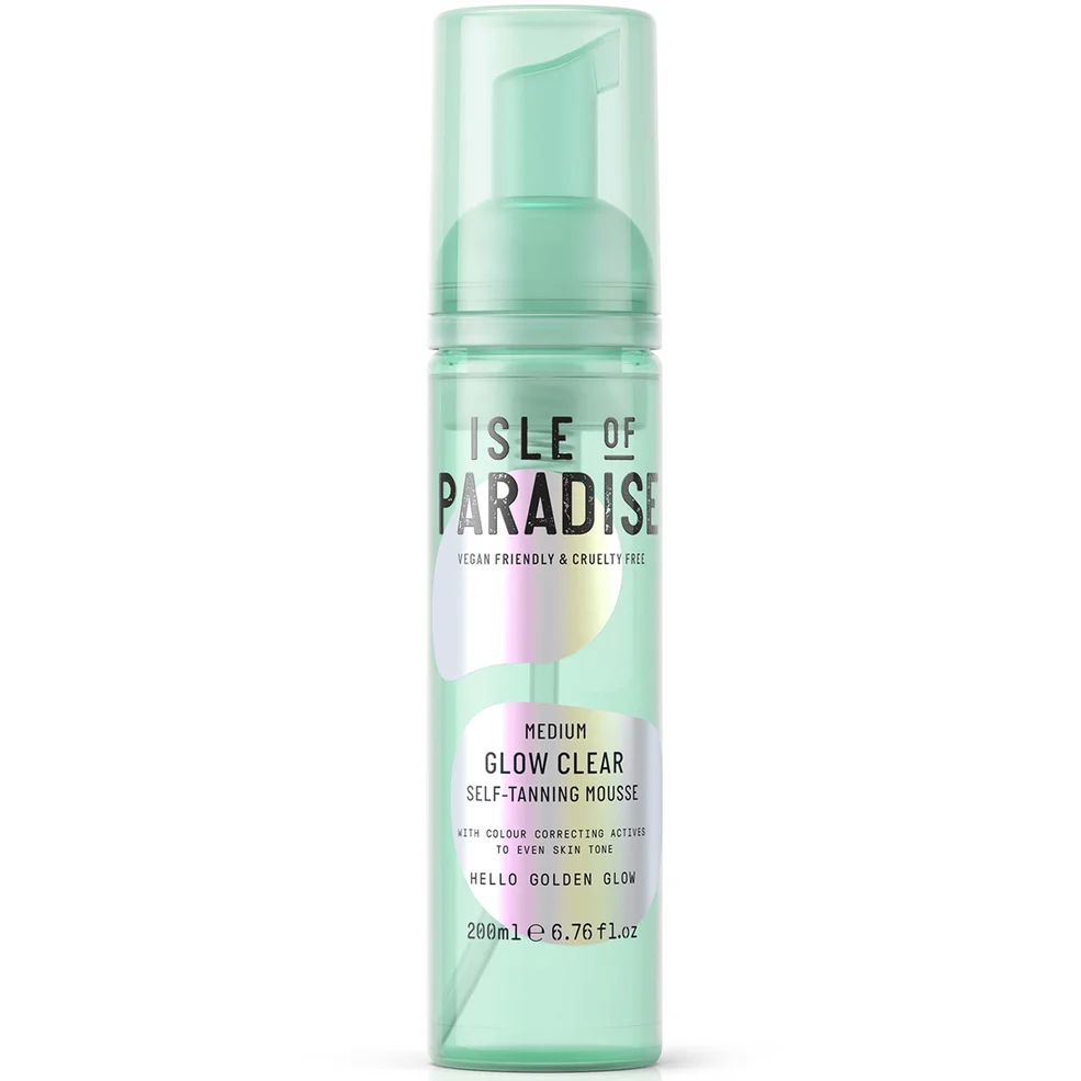 Isle of Paradise Glow Clear Self-Tanning Mousse - Medium 200ml Image 1