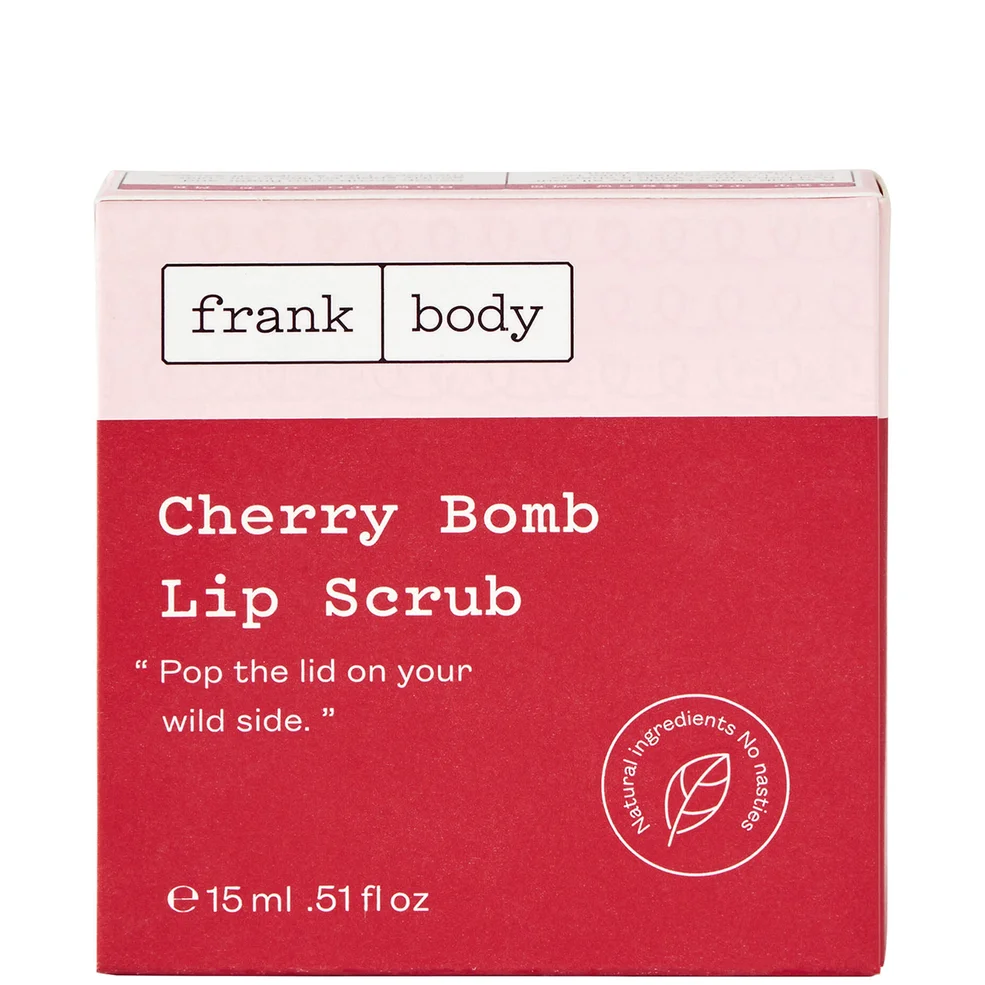 frank body Cherry Lip Scrub 15ml Image 1