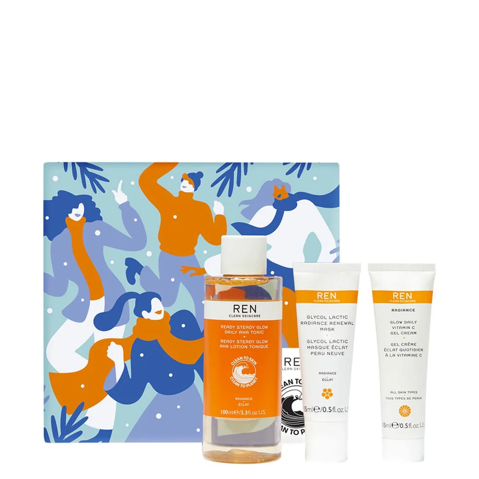 REN Clean Skincare Glow to Go Trio (Worth £37.20) Image 1