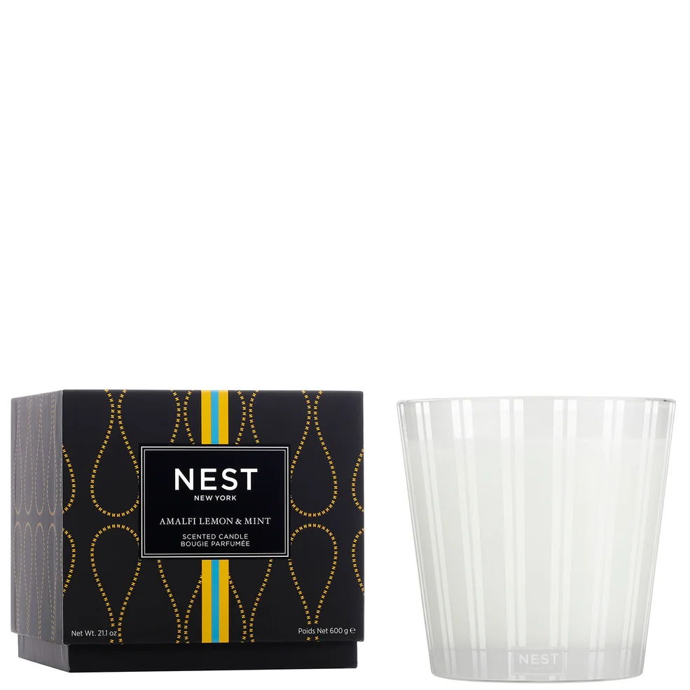 NEST New York Amalfi Lemon and Mint 3-Wick Candle 600g Image 1