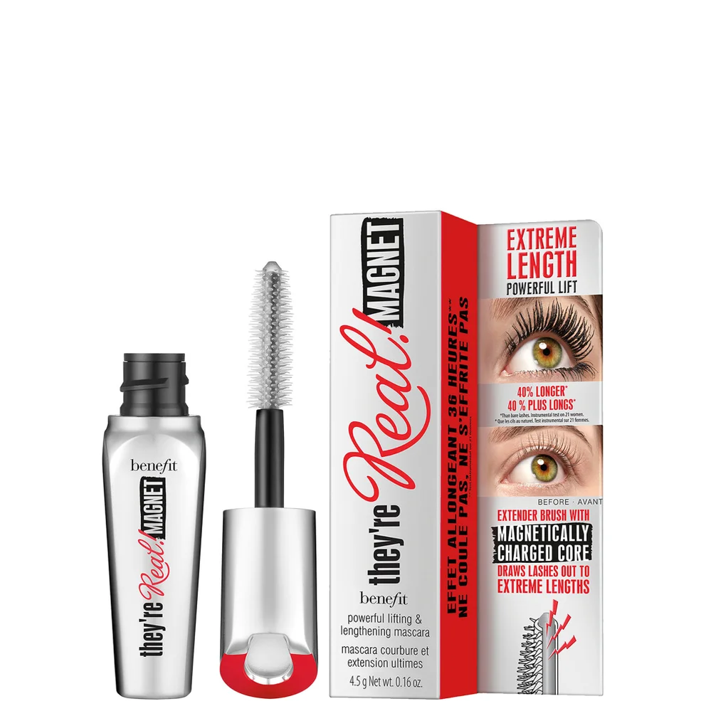 benefit They’re Real Magnet Extreme Lengthening and Powerful Lifting Mascara Mini - Supercharged Black 4.5g Image 1