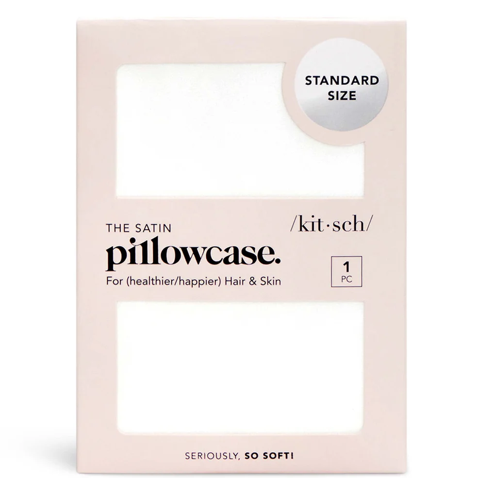 Kitsch Satin Pillowcase - Ivory Image 1