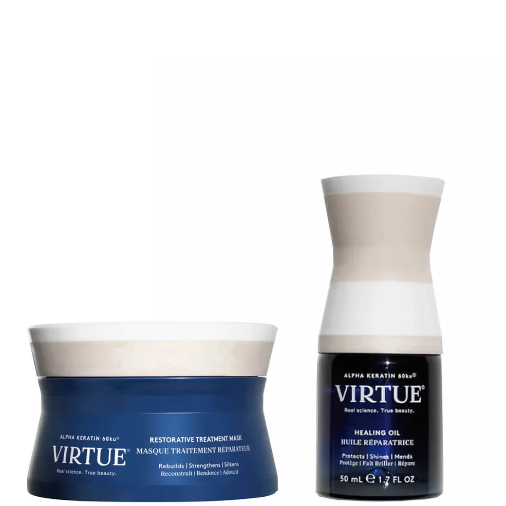 VIRTUE Keratin Healing Mask and Oil Bundle Image 1