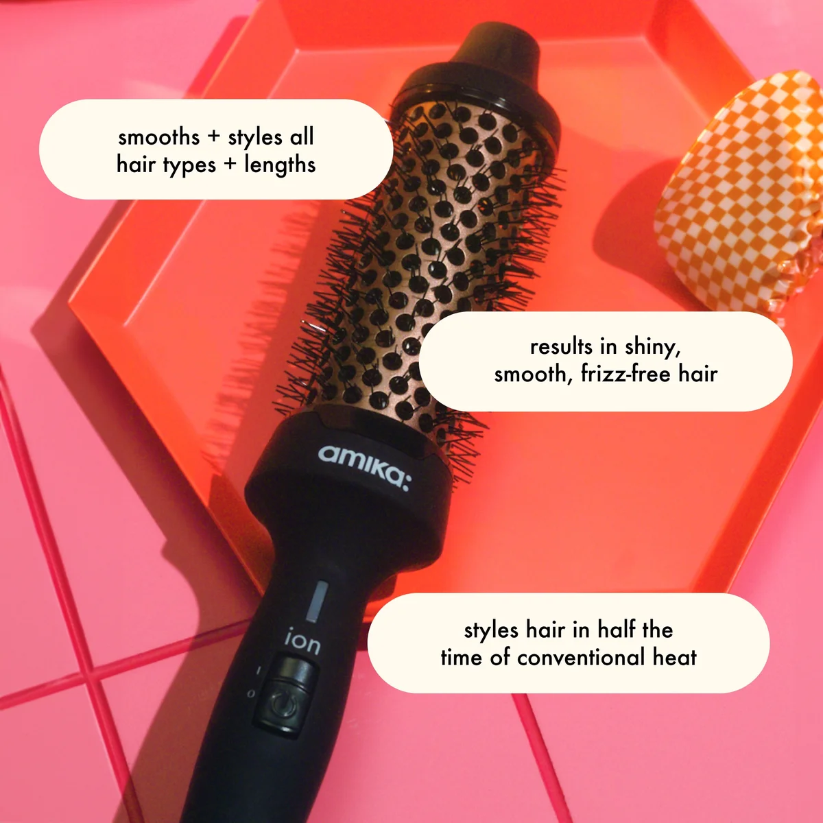 Hair Styling Blow Dry Brush Amika Amika Blowout Babe Thermal Brush