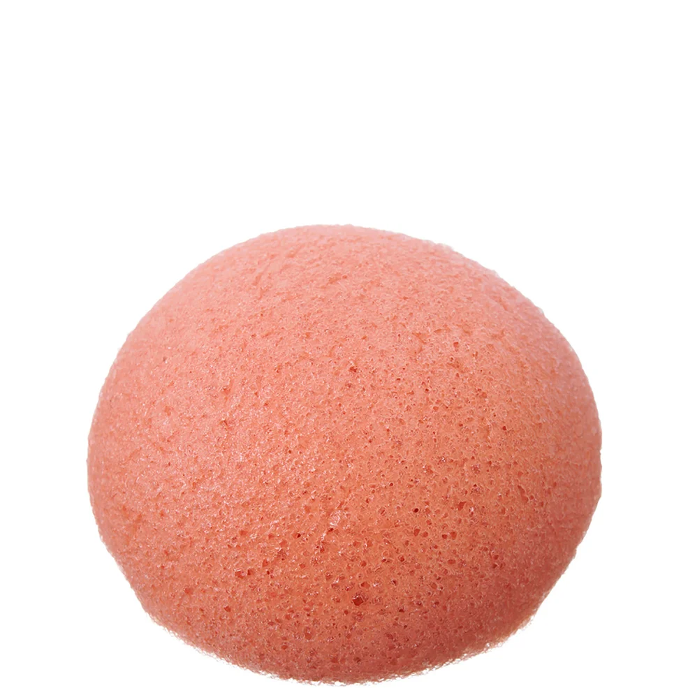 The Konjac Sponge Company Pure Konjac Puff sponge with French Pink Clay Image 1