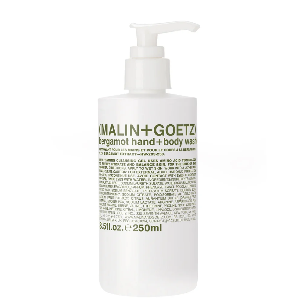 MALIN + GOETZ Bergamot Hand + Body Wash 250ml Image 1