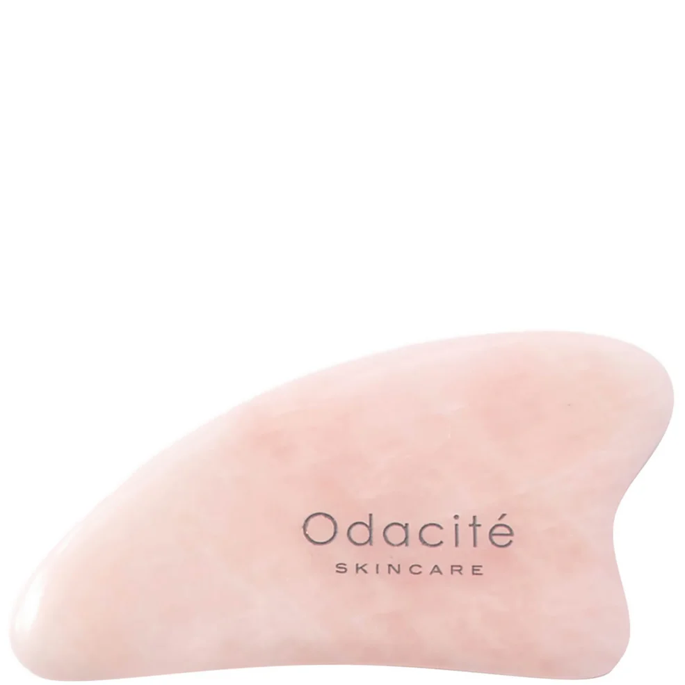 Odacité Crystal Contour Gua Sha - Rose Quartz Image 1