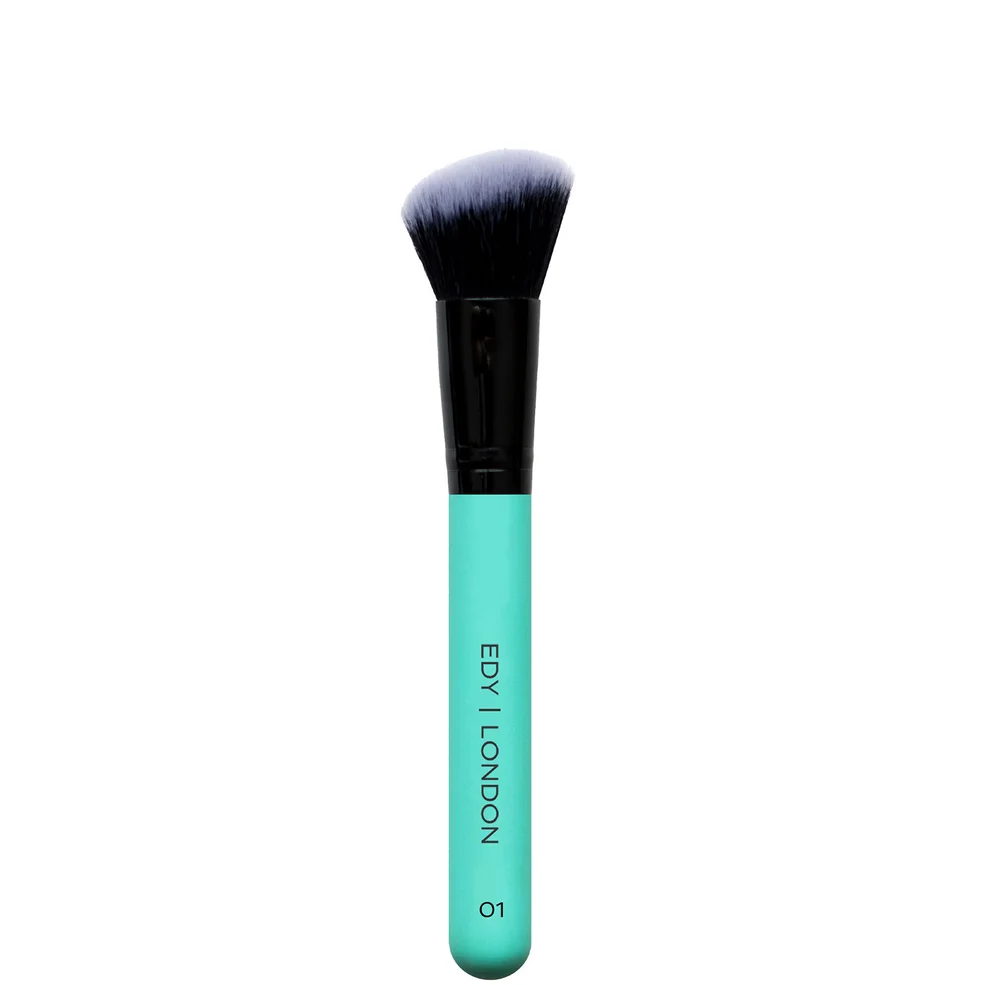 EDY LONDON Angled Contour Face Brush 01 Turquoise Image 1