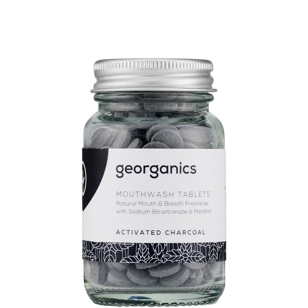 Georganics Mouthwash Tablets Activated Charcoal Image 1