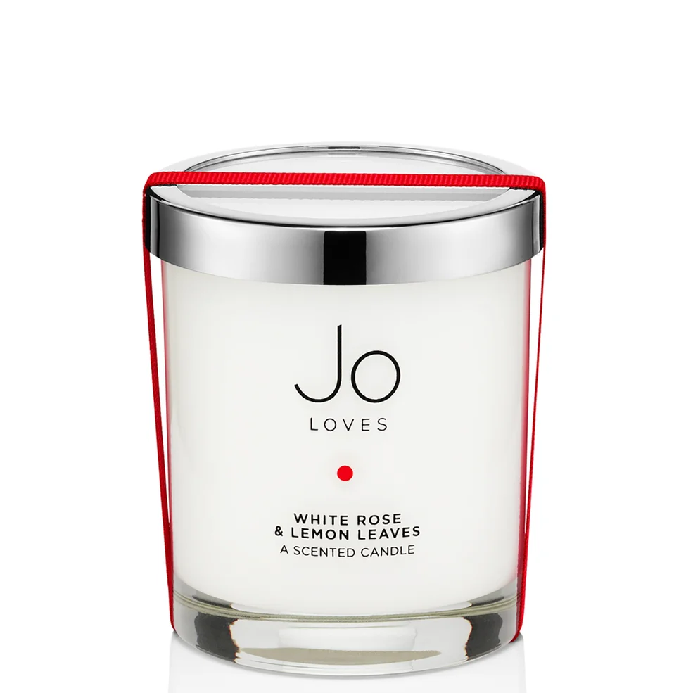 Jo Loves A Home Candle – White Rose & Lemon Leaves Image 1