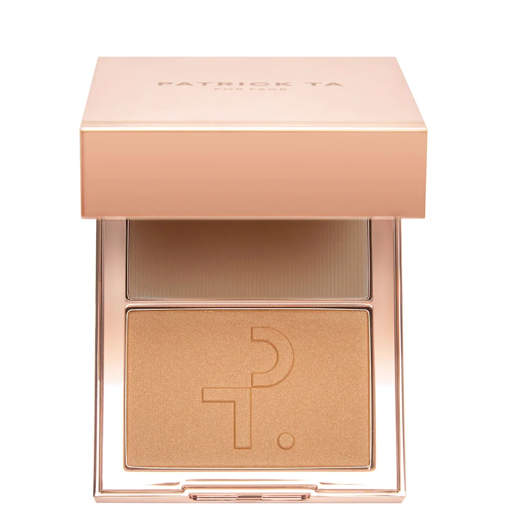 PATRICK TA Major Sculpt Crème Contour & Powder Bronzer Duo She's Chiseled (Deep) Image 1