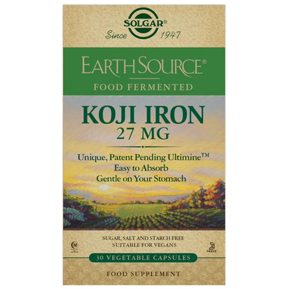 Solgar Earth Source Food Fermented Koji Iron 27mg Image 1
