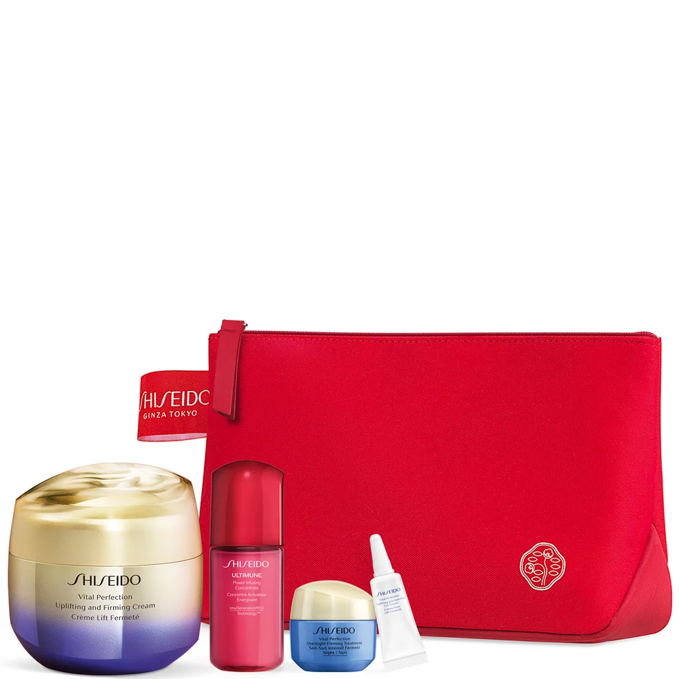 Shiseido Vital Perfection Uplifting and Firming Cream Pouch Set (Worth £165.80) Image 1