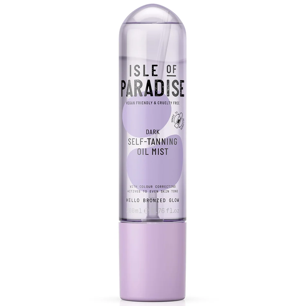 Isle of Paradise Dark Self-Tanning Oil Mist 200ml Image 1
