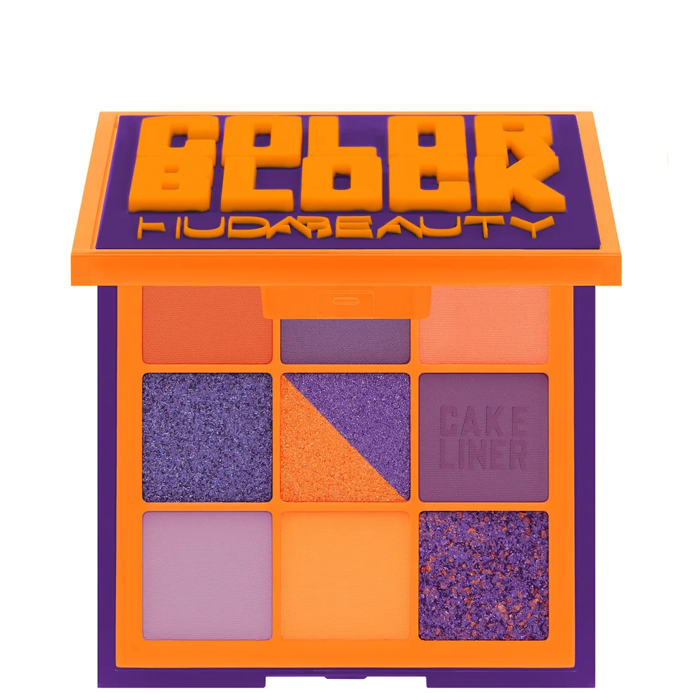 HUDA Beauty Color Block Obsessions Eyeshadow Palette - Orange and Purple 7.5g Image 1