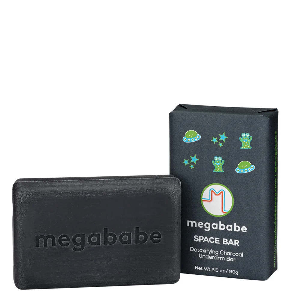 Megababe Space Bar Detoxifying Charcoal Underarm Bar 99g Image 1