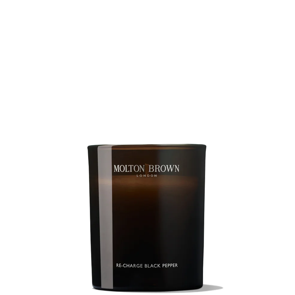 Molton Brown Re-Charge Black Pepper Signature Scented Single Wick Candle 190g Image 1