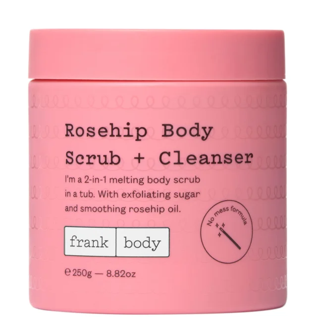 frank body Rosehip Body Scrub and Cleanser 250g