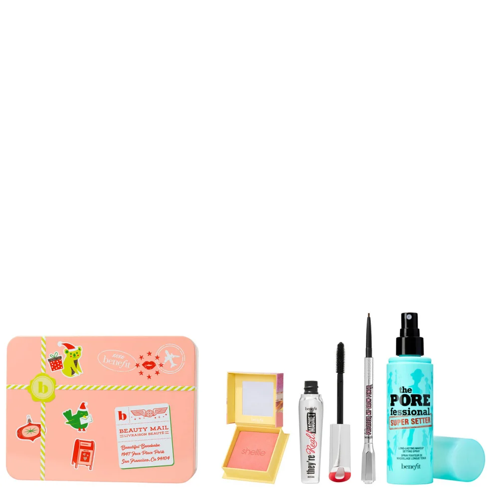 benefit Forward to Gorgeous Blusher, Mascara, Primer and Setting Spray Gift Set (Worth £101.50) Image 1