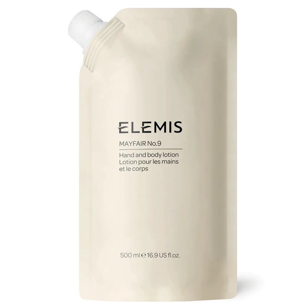 ELEMIS Mayfair No.9 Hand and Body Lotion Refill Pouch 500ml Image 1