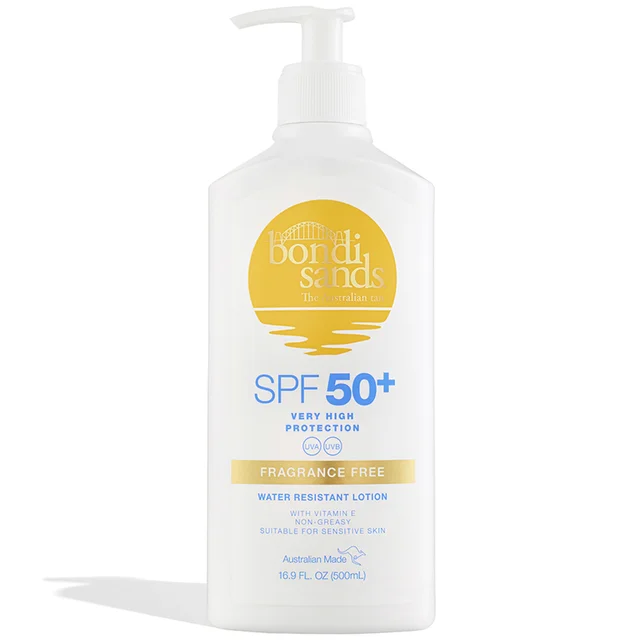 Bondi Sands SPF 50+ Fragrance Free Sunscreen Lotion Pump Pack 500ml