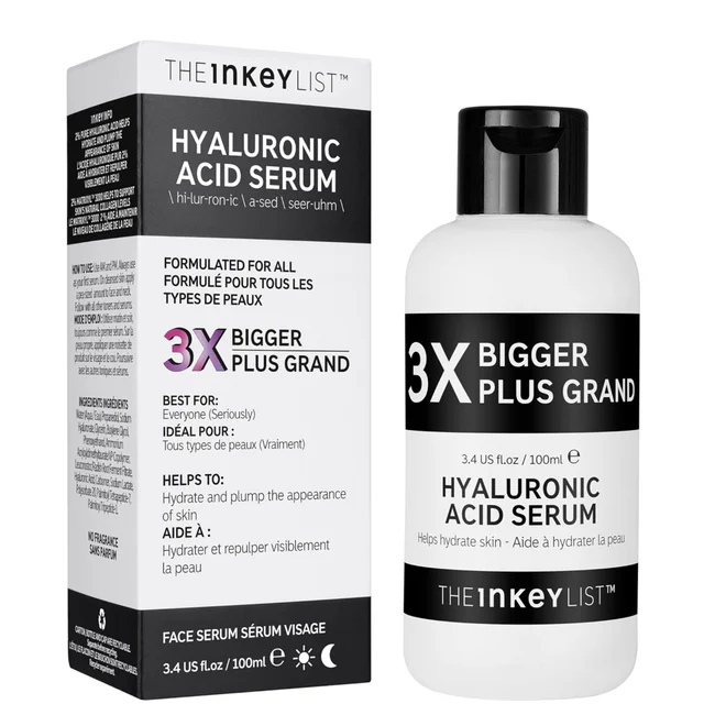 The INKEY List Supersize Hyaluronic Acid Serum 100ml (Worth £26.63)