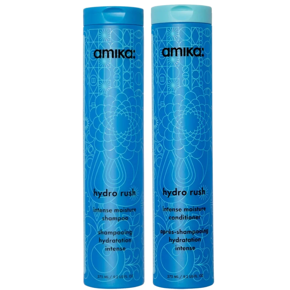 amika Hydro Rush Intense Moisture Shampoo and Conditioner Bundle Image 1