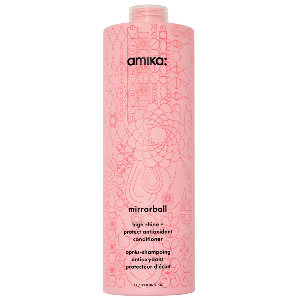 amika Mirrorball High Shine + Protect Antioxident Conditioner 1L Image 1