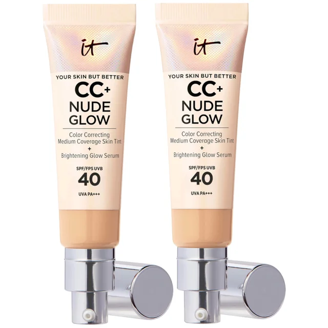 IT Cosmetics Nude Glow CC Cream 32ml Duo (Various Shades)