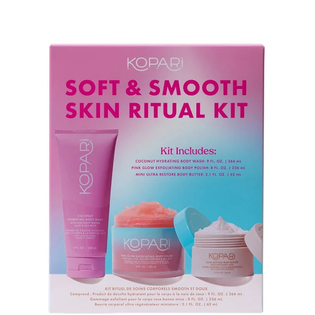 Kopari Beauty Soft and Smooth Skin Ritual Set (Worth £70.00)