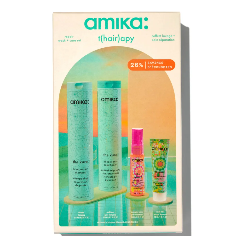 amika T(hair)apy Repair Wash and Care Set Image 1
