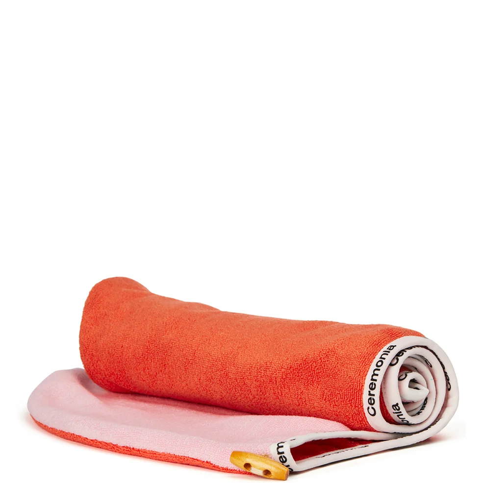 Ceremonia Microfiber Hair Towel - Guava Image 1