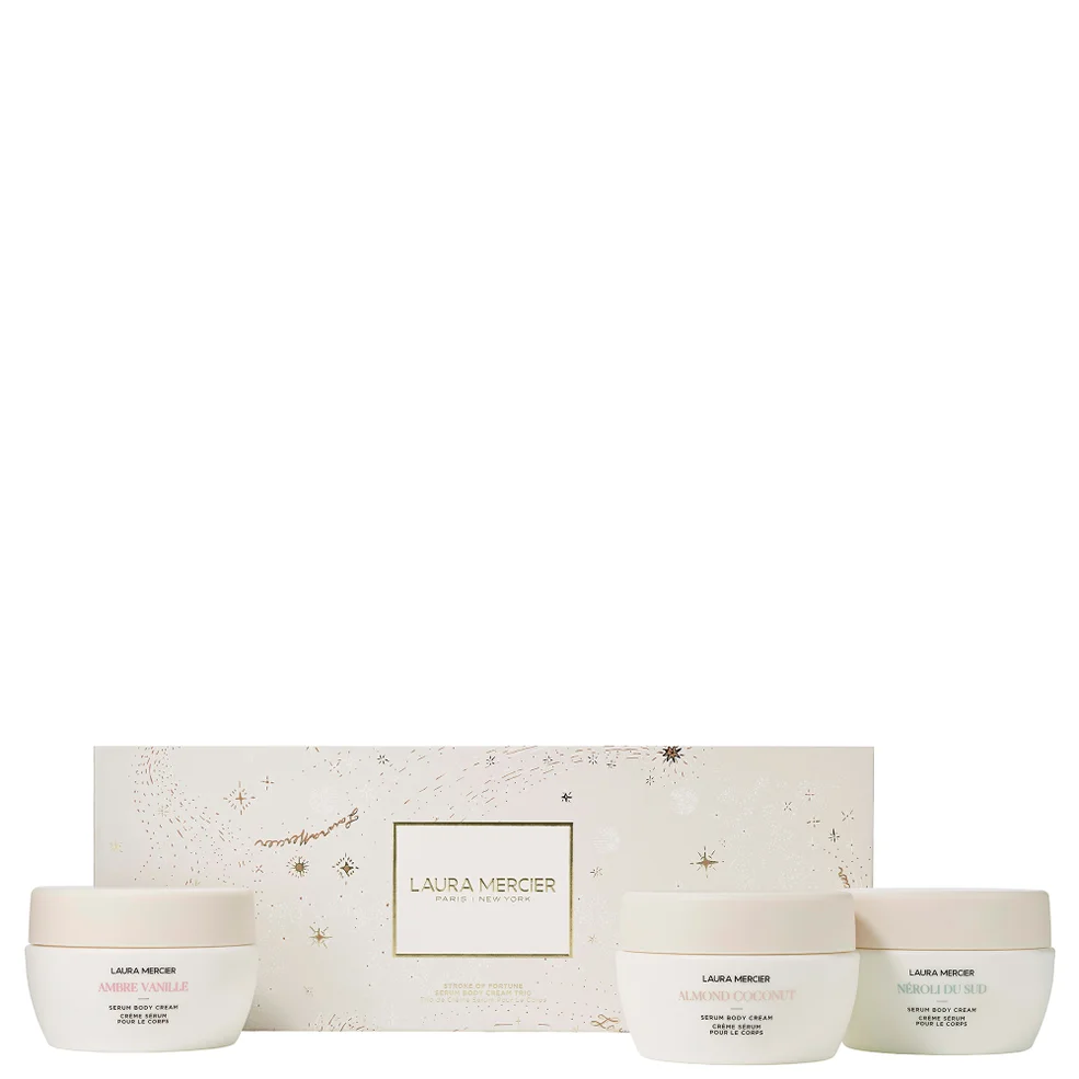 Laura Mercier Holiday 2023 Stroke Of Fortune Serum Body Cream Trio (Worth £84.00) Image 1