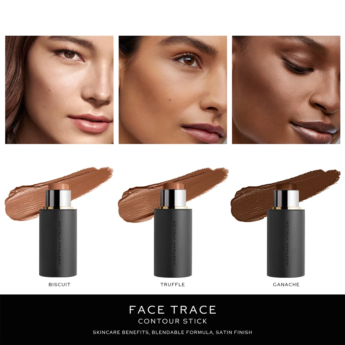 Westman Atelier Petite Face Trace Contour Stick 2.5g (Various Shades) Image 5
